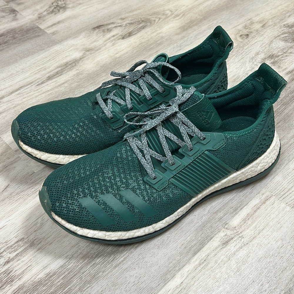 Adidas Men's PUREBOOST ZG DARK GREEN Athletic Sneakers Running Shoes / Sz 12.5